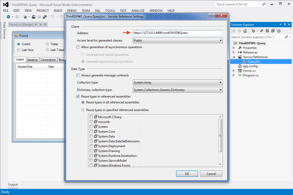 Thinfinity Remote Desktop WebServices - Editing the web service settings
