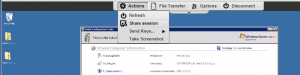 Toolbar option to share RD session