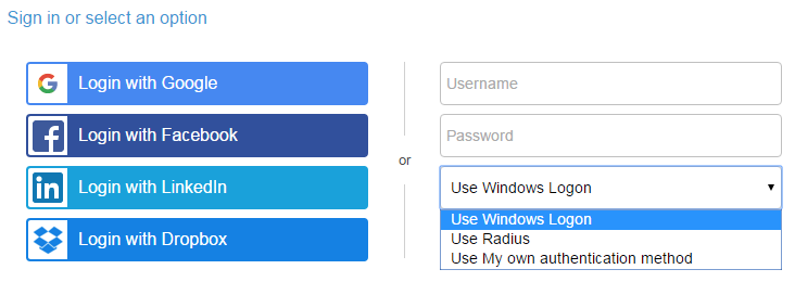 end-user authentication - Full login