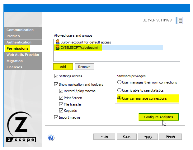 User access log monitor tool for your browser terminal emulation server