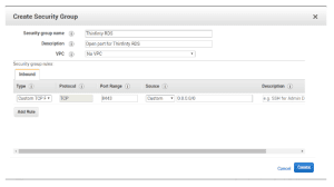 AWS Configure port