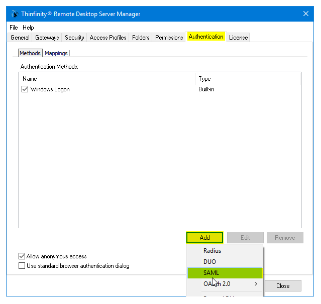 Centrify SSO & Thinfinity Remote Desktop