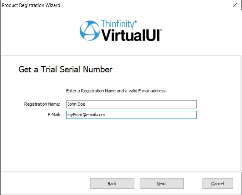 How to Install VirtualUI - Step 10 - Email Registration - Thinfinity