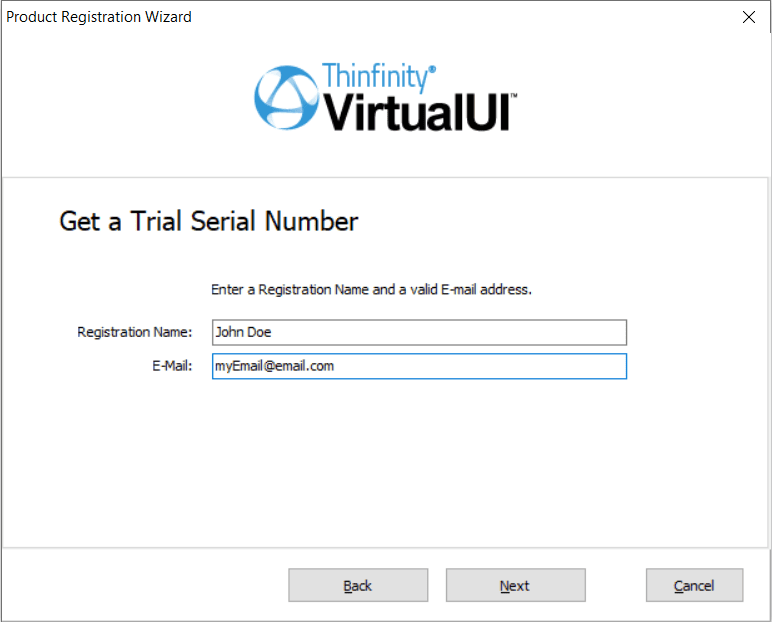 How to Install VirtualUI - Step 10 - Email Registration - Thinfinity