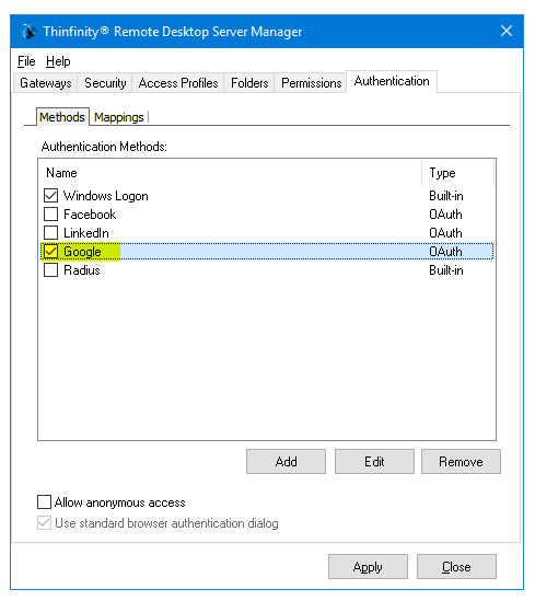 Google OAuth 2.0 SSO Configuration