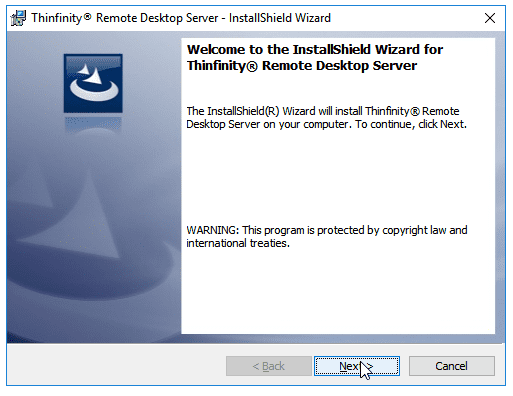 how to install thinfinity remote desktop server