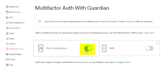 Implementing MFA in your app with Auth0 Guardian