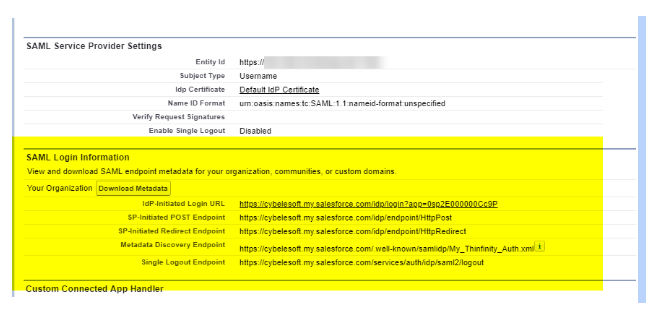 Salesforce SAML