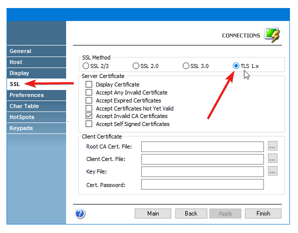 How to implement TLS 1.2 in your 3270 Terminal Emulator