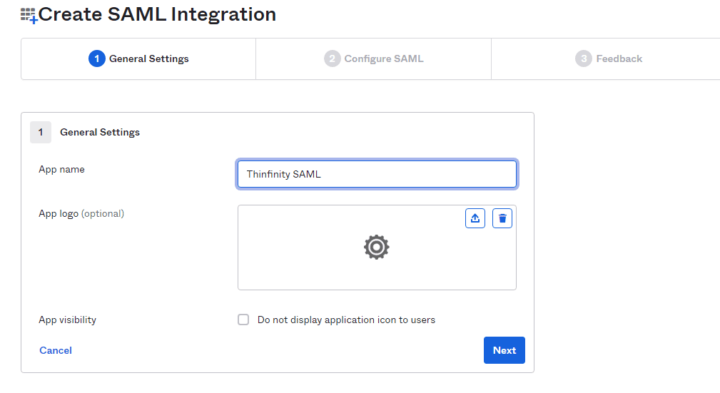 Configure Okta with SAML 2.0 as the Authentication Method step-03