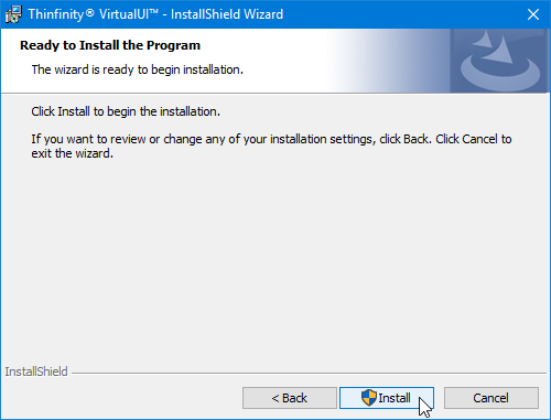 Install the VirtualUI Gateway