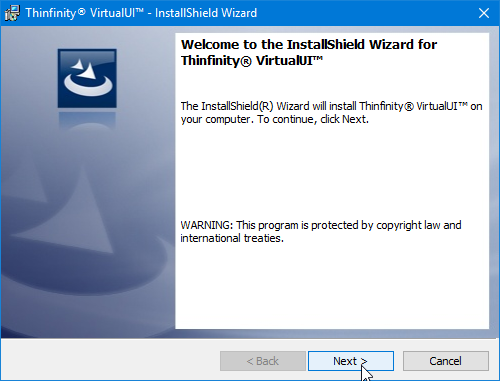 Install the VirtualUI Gateway