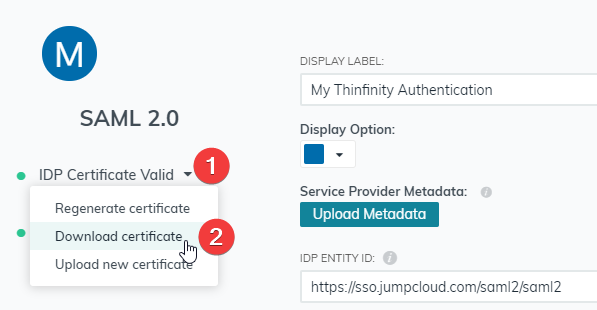 JumpCloud & SAML