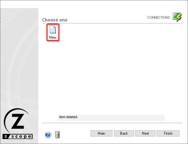 Create a new connection to a mainframe with z/Scope Anywhere