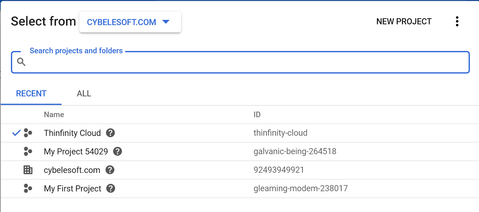 Working with Google Cloud