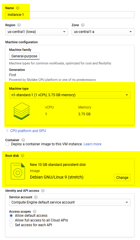 Working with Google Cloud