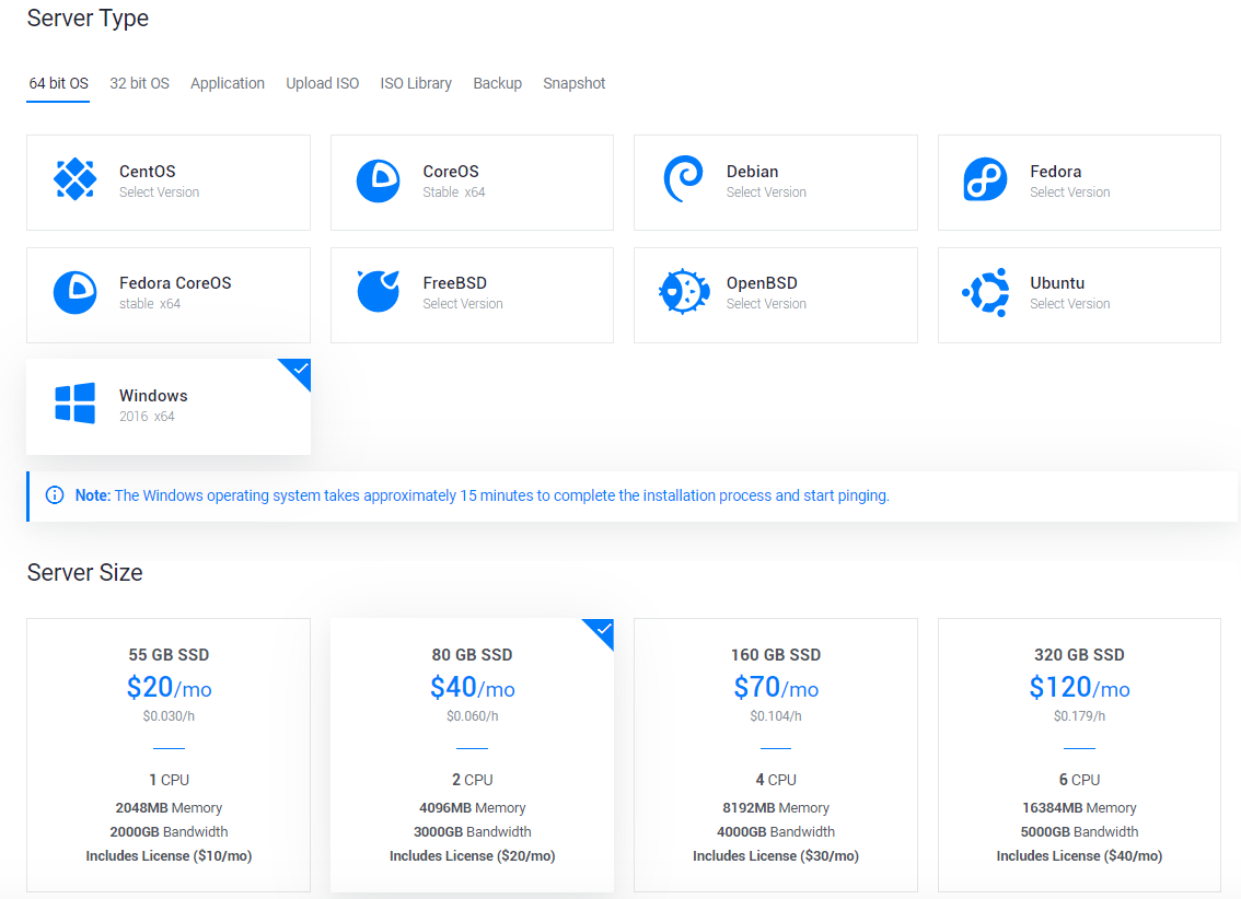 Host your Windows application on a local windows VPS