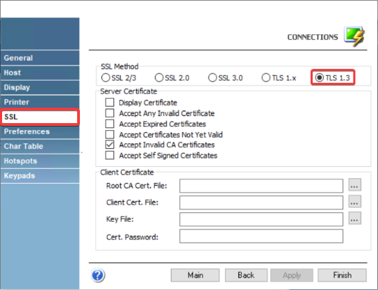 TLS 1.3 Terminal Emulator