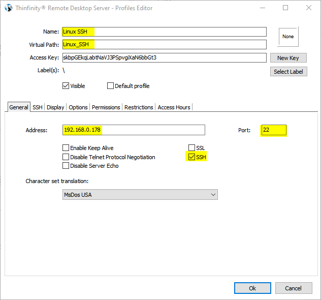 How to create SSH connections from your browser using the New Thinfinity Remote Desktop