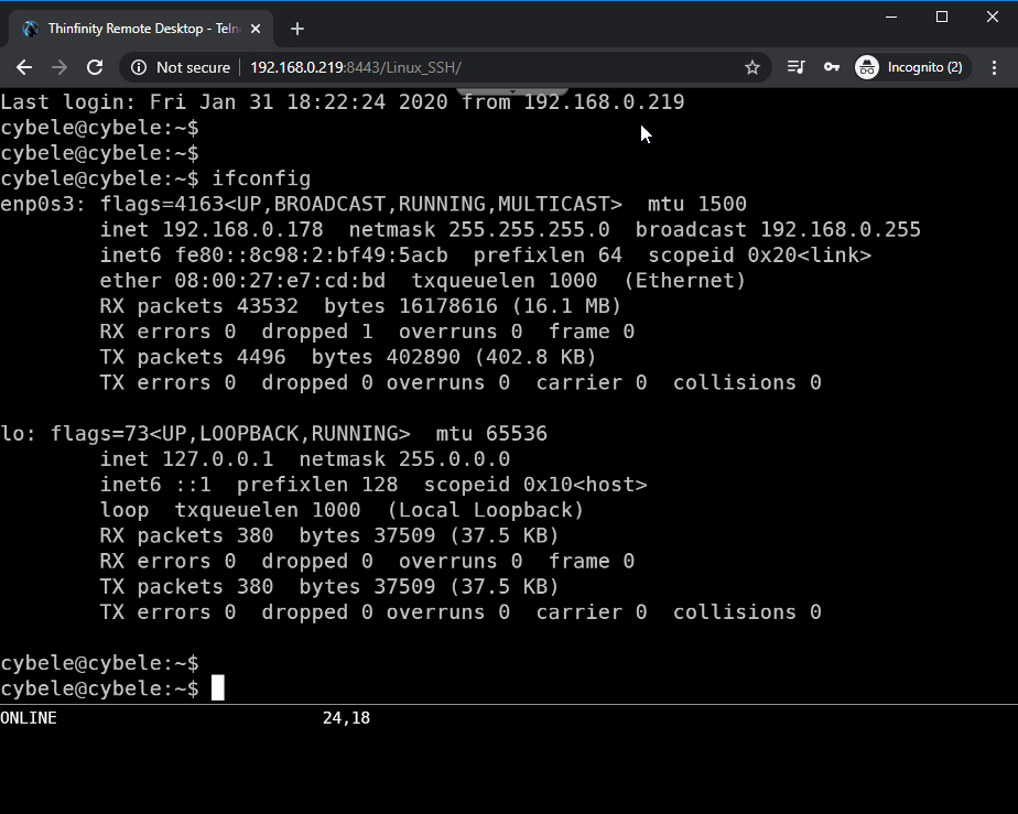 How to create SSH connections from your browser using the New Thinfinity Remote Desktop