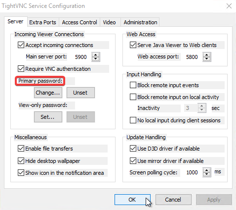How to create a VNC connection using Thinfinity Remote Desktop Server