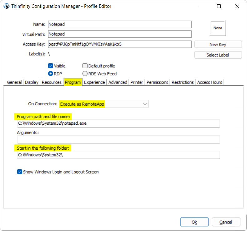 You can also pass arguments to your application in the “Arguments” field: