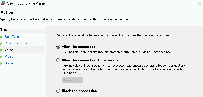 Windows Firewall: How to open or close a port 