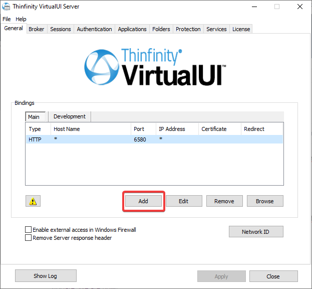 How to create and add a certificate request in Thinfinity Virtual UI