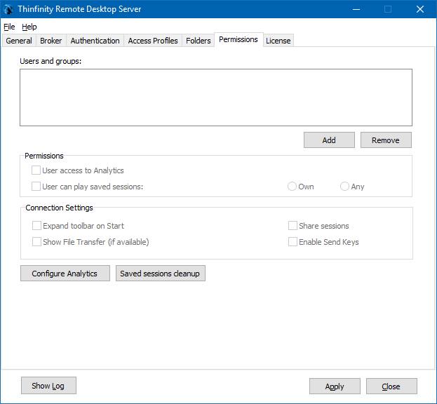 ow to add configure Analytics in Thinfinity® Remote Desktop Server v5.0