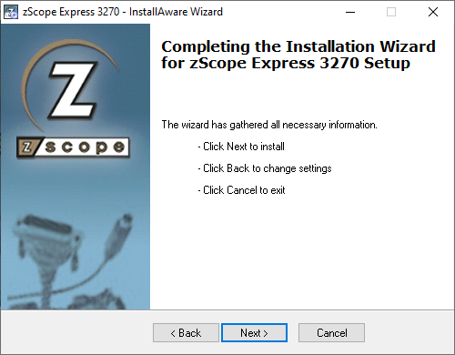 How to install zScope Express TN3270