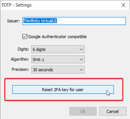 One-Time passcode -HOTP-TOTP- Thinfinity VirtualUI 