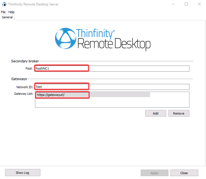 How to Create a VNC Connection using Thinfinity Secondary Pools Feature - 07
