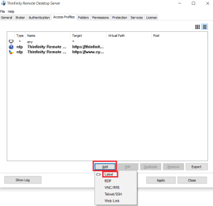 How to create labels on Thinfinity Remote Desktop -01
