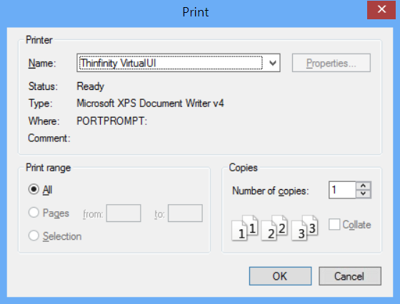 How to set up the Remote Printer functionality for VirtualUI 3.0