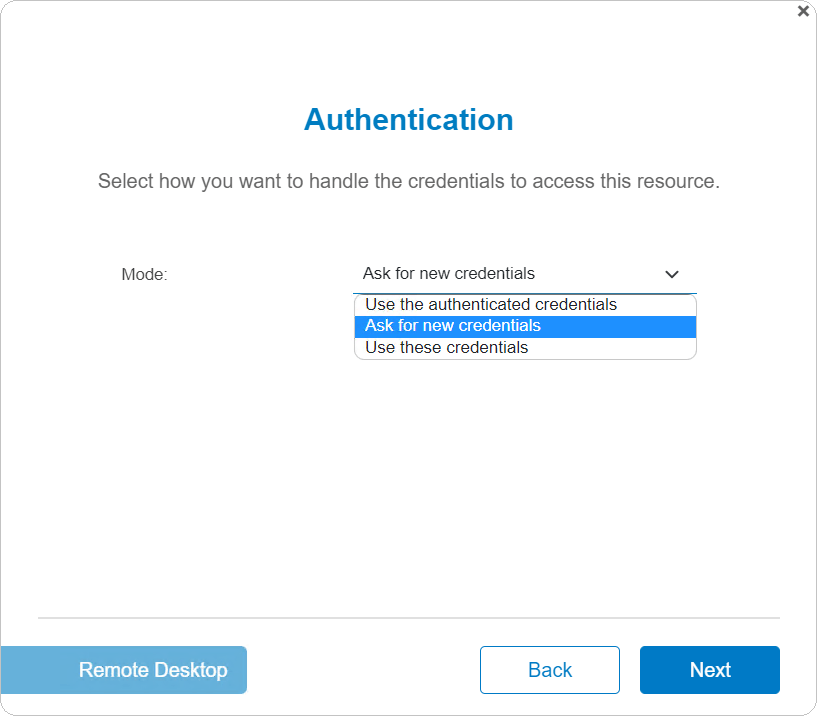 authentication for thinfinity remote worskpace online