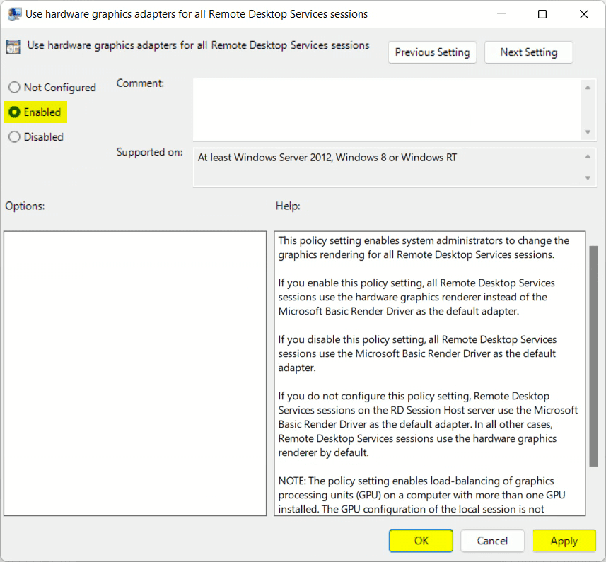 How to enable H264 - Step 6