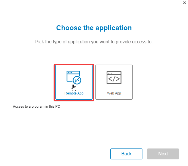 Deliver any application in the browser with Thinfinity Remote Workspace - step 03