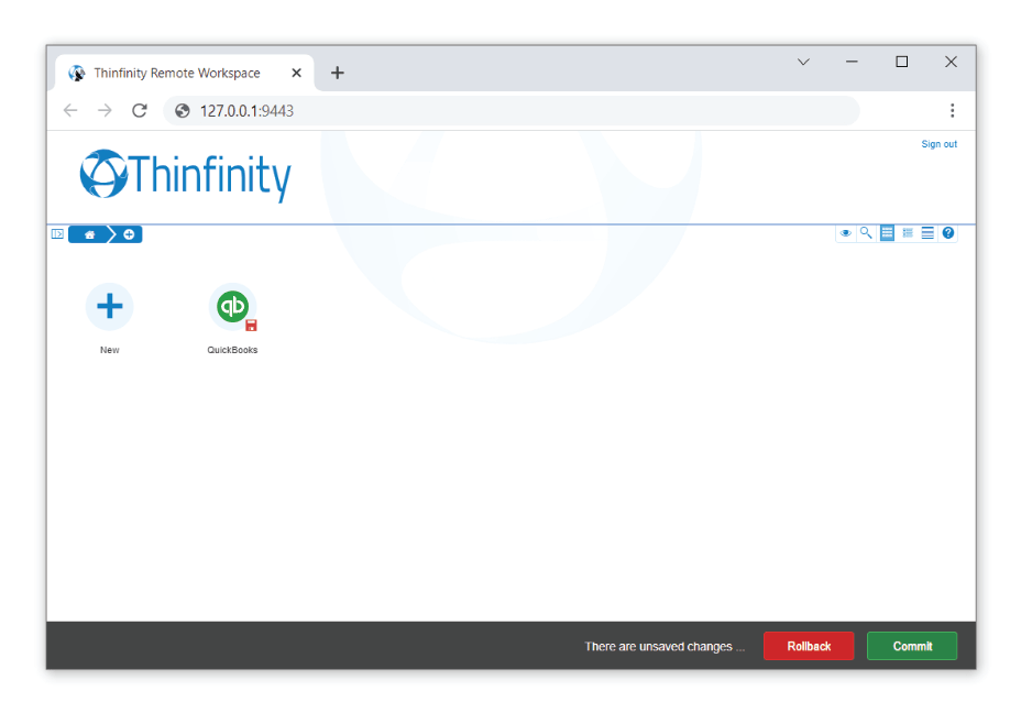 Thinfinity Remote Workspace - QuickBooks to the Web 2