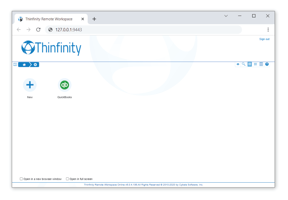 Thinfinity Remote Workspace - QuickBooks to the Web 3