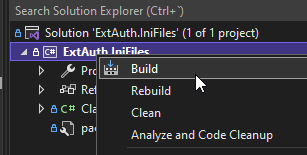 How to debug a custom authentication method made with C# from Visual Studio