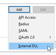 How to debug a custom authentication method made with C# from Visual Studio