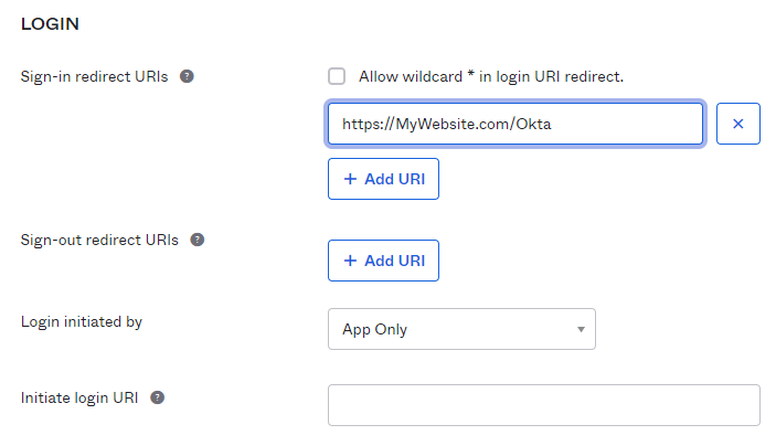 Configure OAuth 2.0 with Okta OpenID Connect, step 05