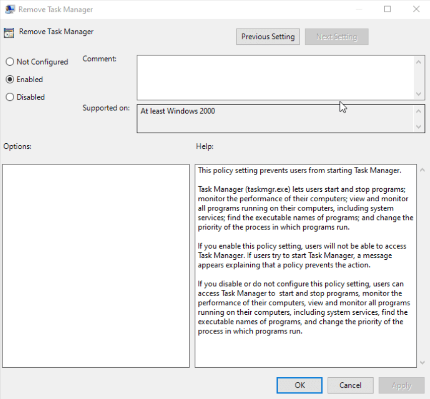 Securing your Remote Workspace environment by using Windows Group Policies, step 12
