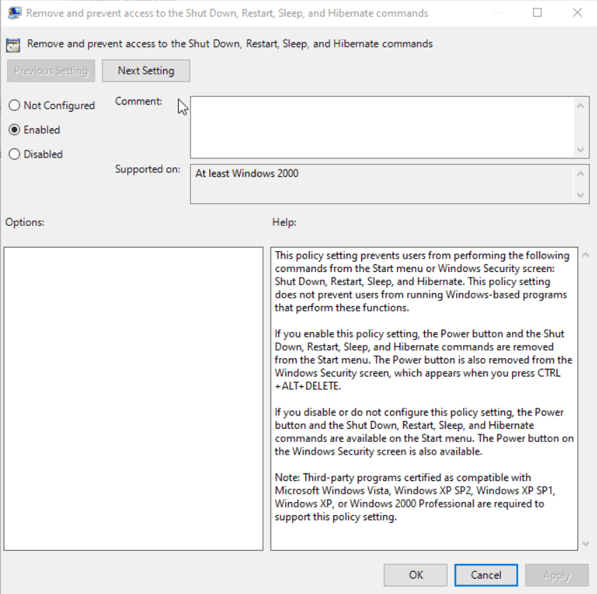Securing your Remote Workspace environment by using Windows Group Policies, step 15