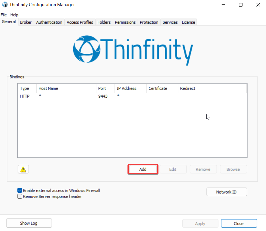 Create a certificate request and add it in Thinfinity Remote Workspace, step 01