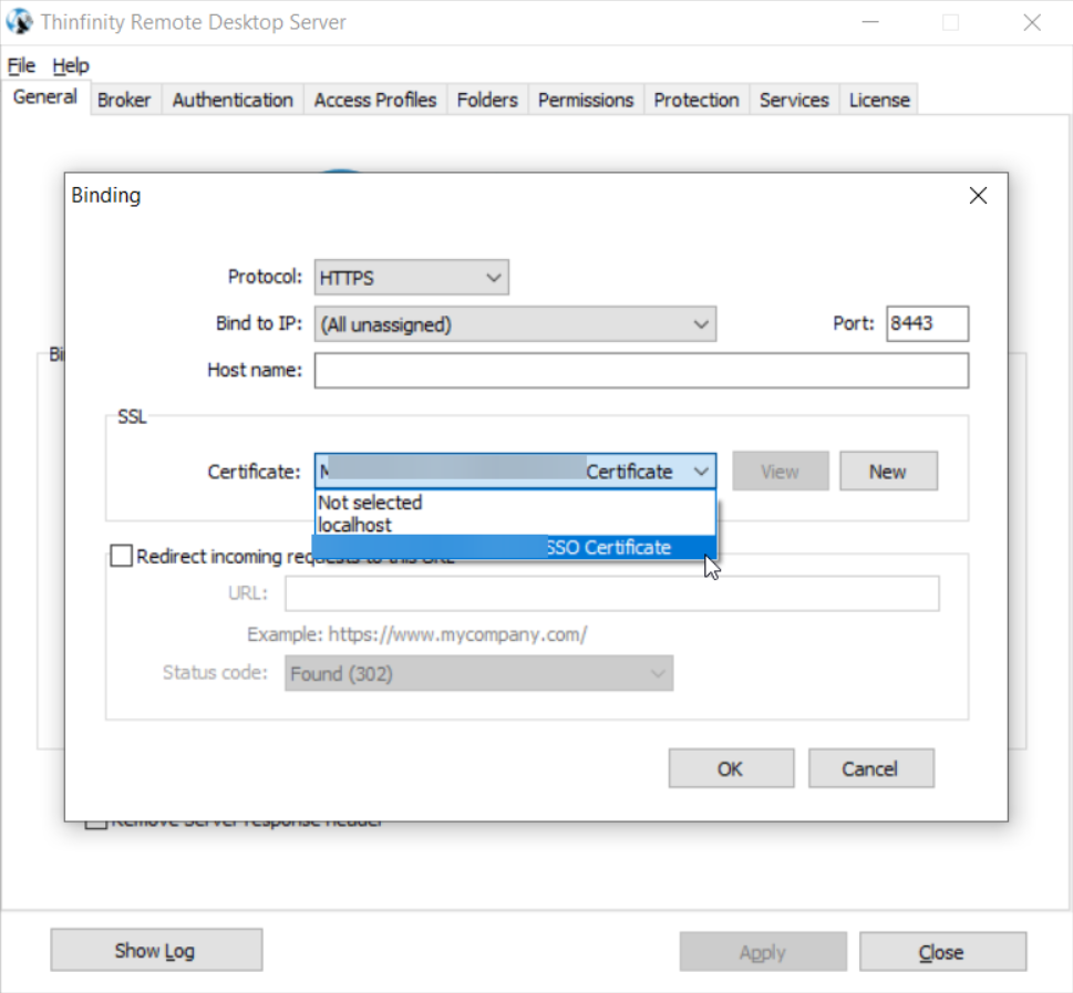 Create a certificate request and add it in Thinfinity Remote Workspace, step 0Create a certificate request and add it in Thinfinity Remote Workspace, step 10