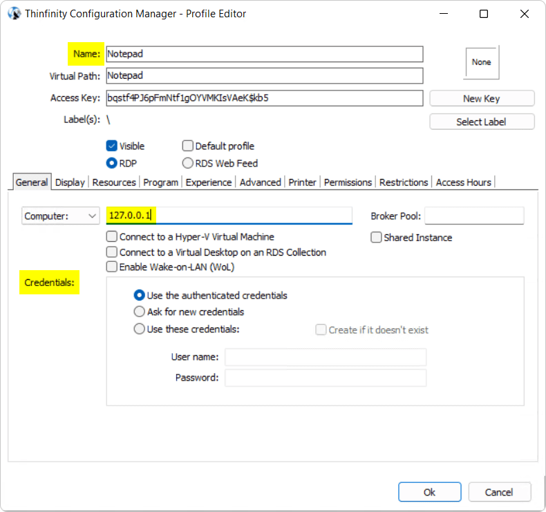 Publish any Windows application to the web with Thinfinity Remote Workspace with Thinfinity Remote Workspace, step 03