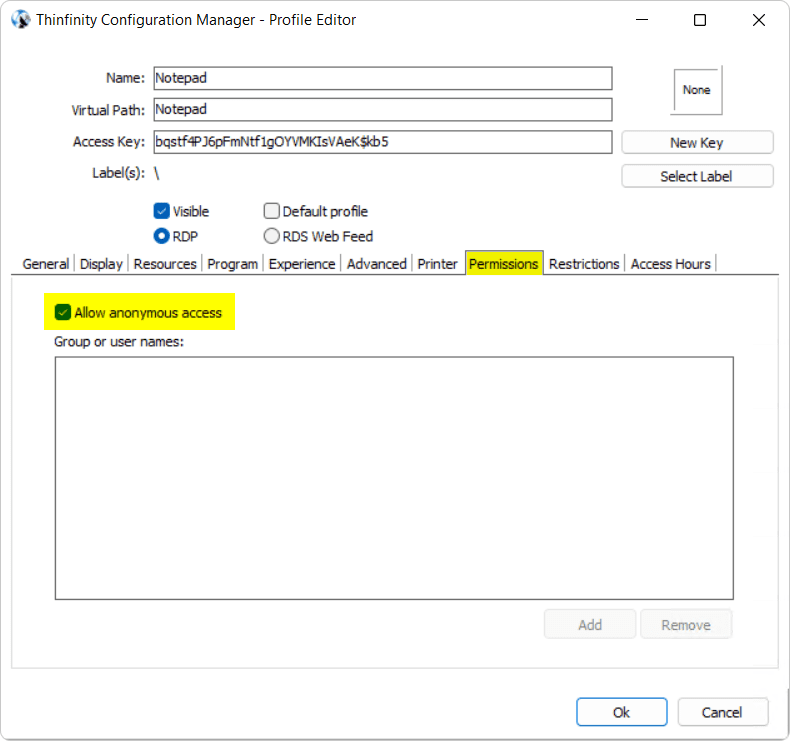 Publish any Windows application to the web with Thinfinity Remote Workspace with Thinfinity Remote Workspace, step 04