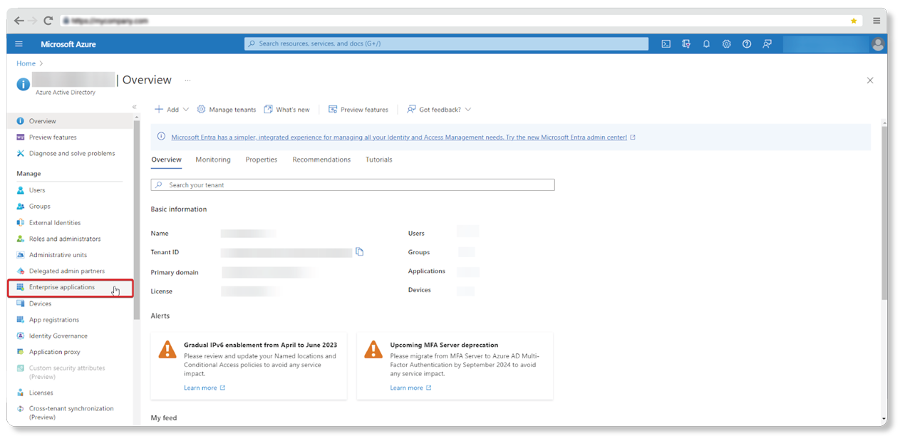 azure active directory enterprise applications - screenshot 