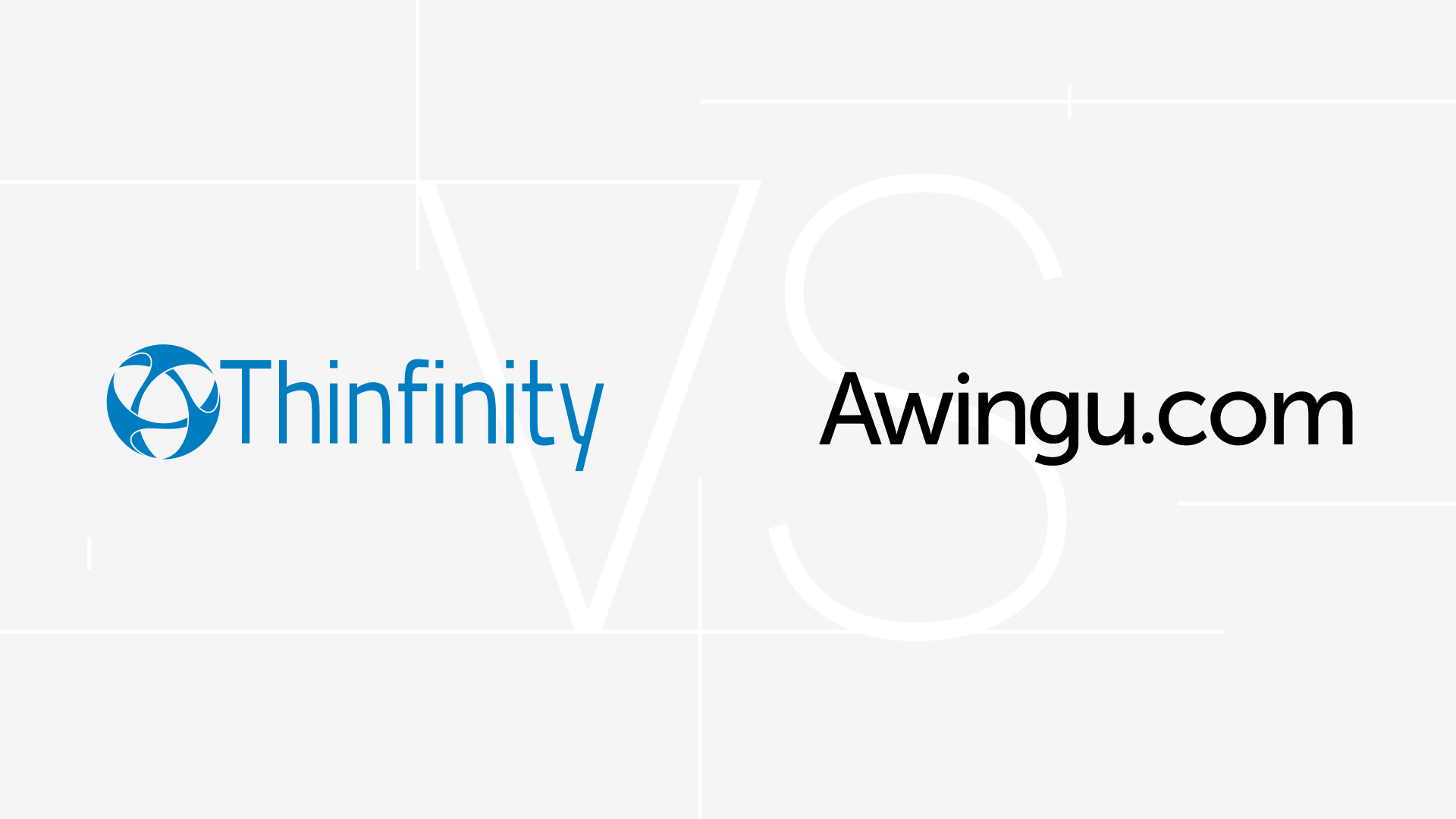 Thinfinity vs Awingu logo comparison, evaluating Thinfinity as an Awingu alternative.